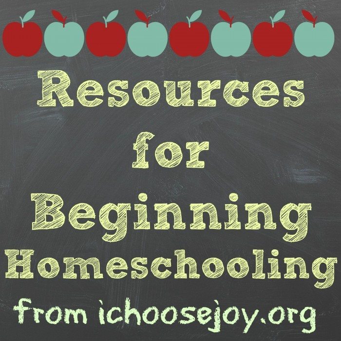 Resources for Beginning Homeschooling