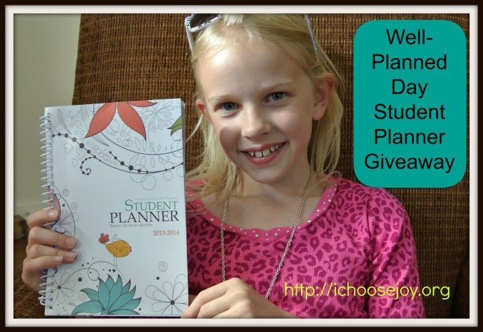 Well Planned Day Student Planner Giveaway