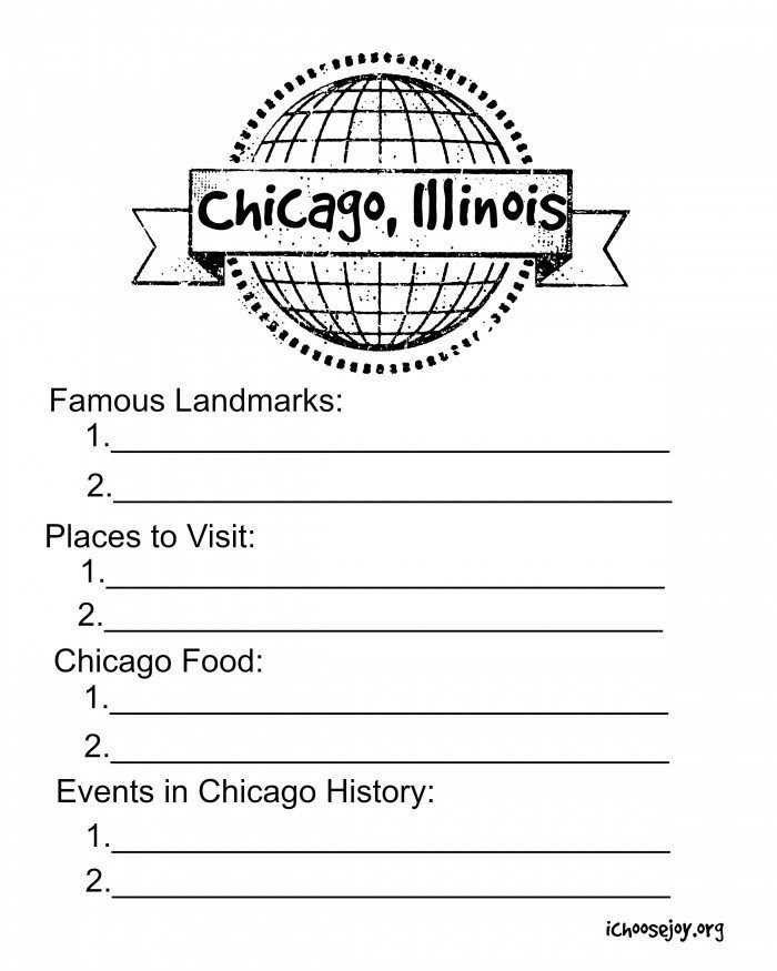 Chicago Illinois Printable