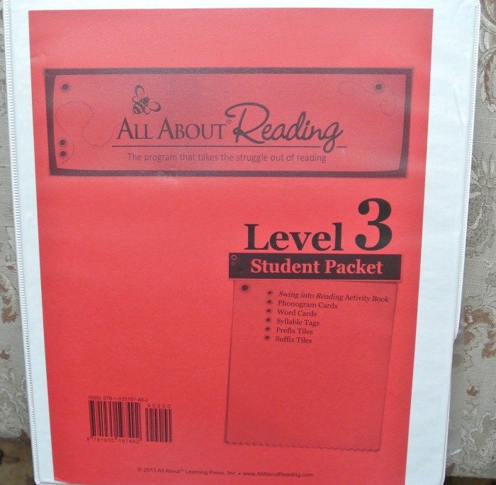 Set up Notebook for All About Reading and Spelling 001