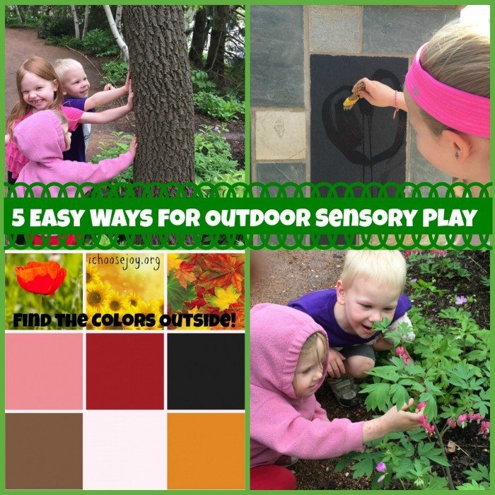5 Easy Ways for Outdoor Sensory Play