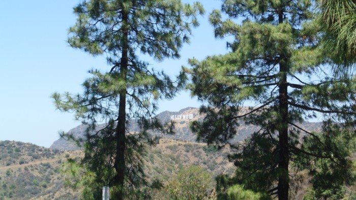 Hollywood sign in California