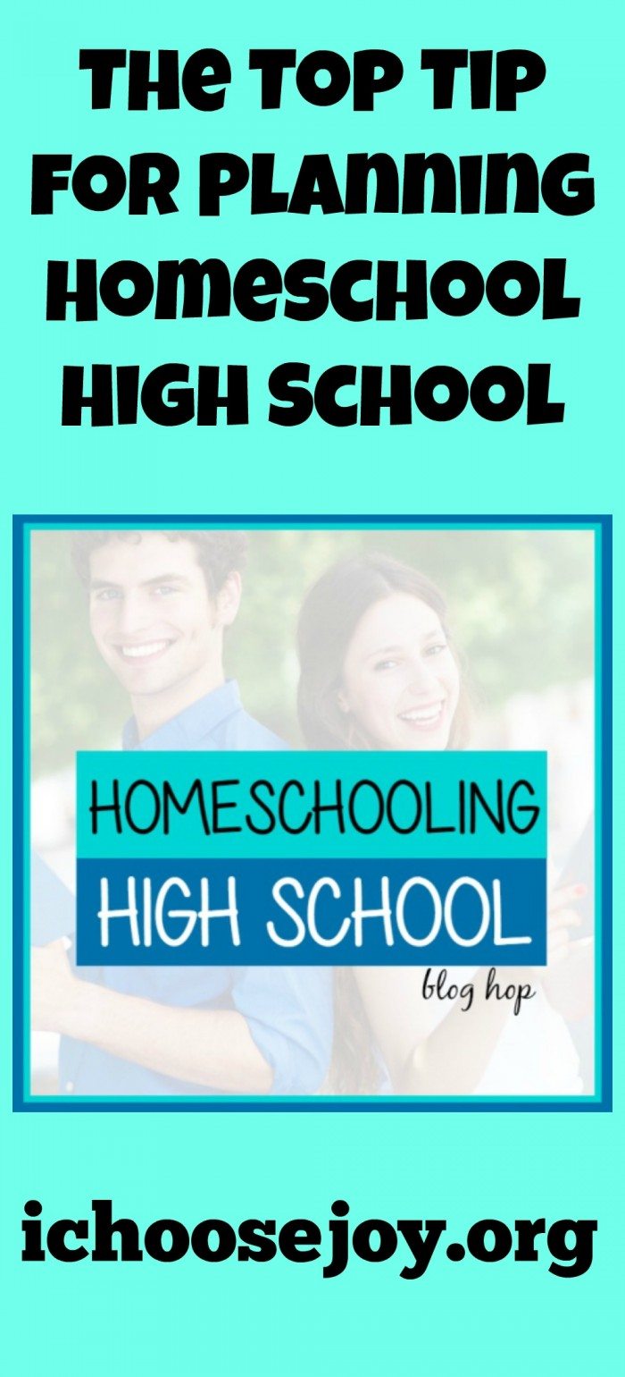 Top Tip for Homeschooling High School