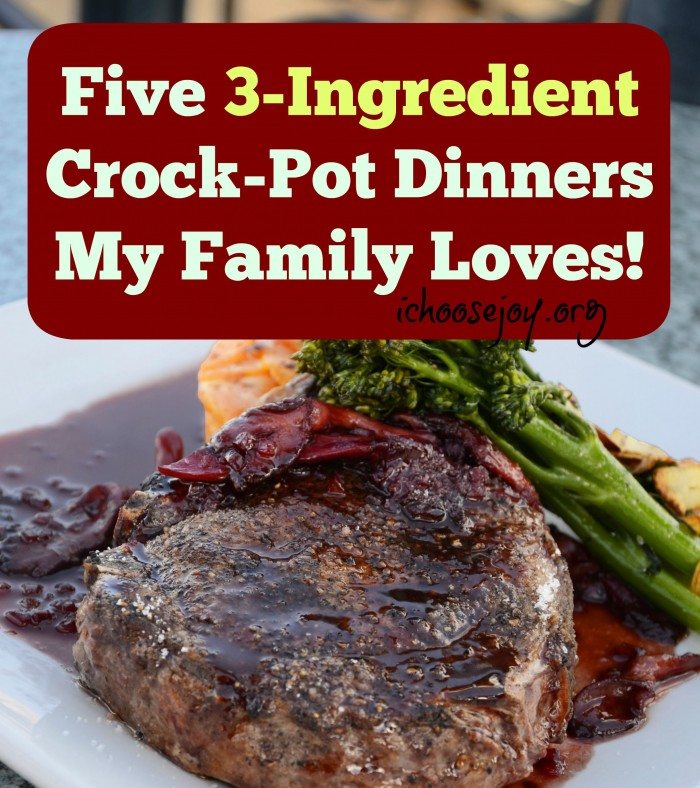 Five 3-ingredient Crock-Pot Dinners My Family Loves