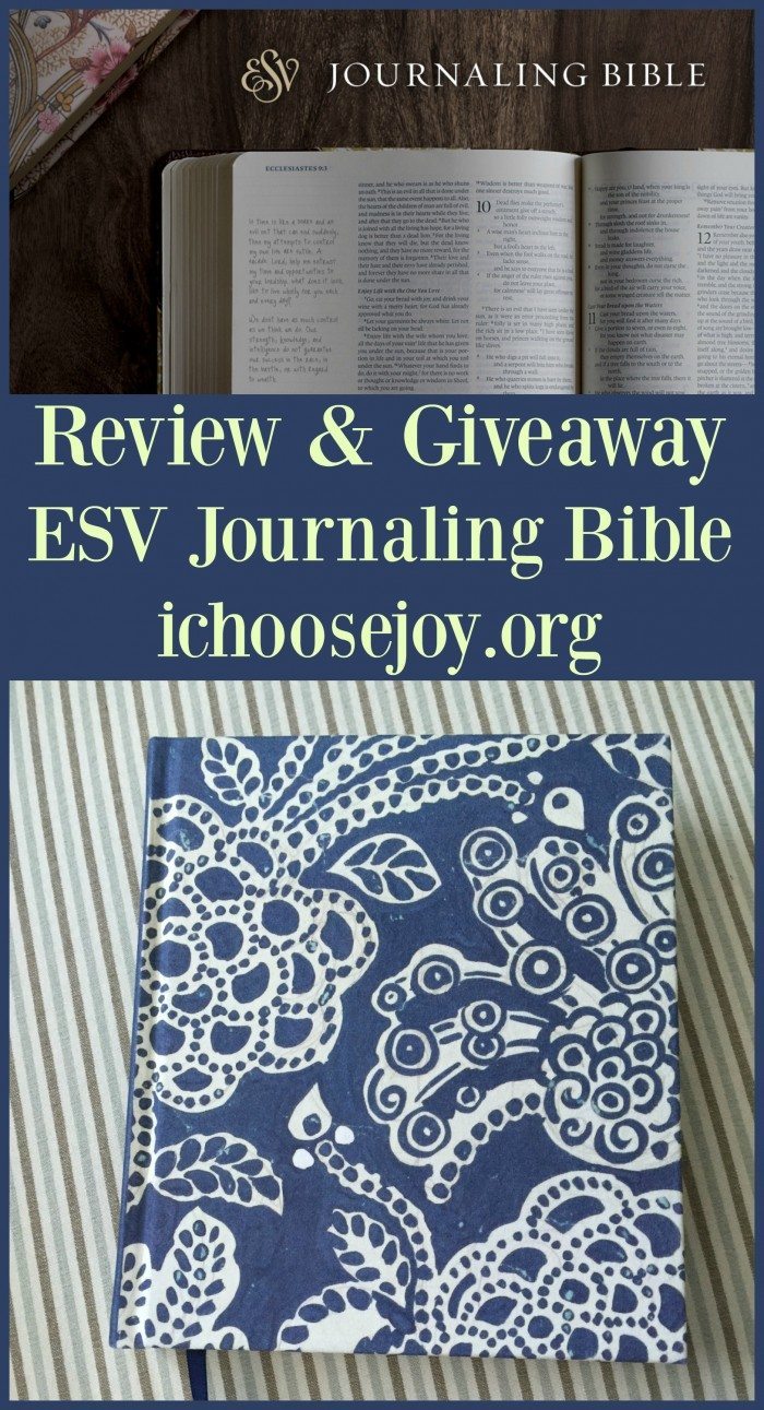 ESV Journaling Bible Review & Giveaway