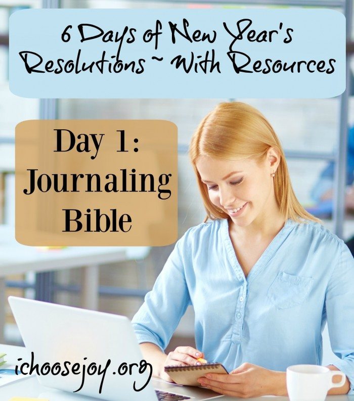 New Year's Resolutions Journaling Bible