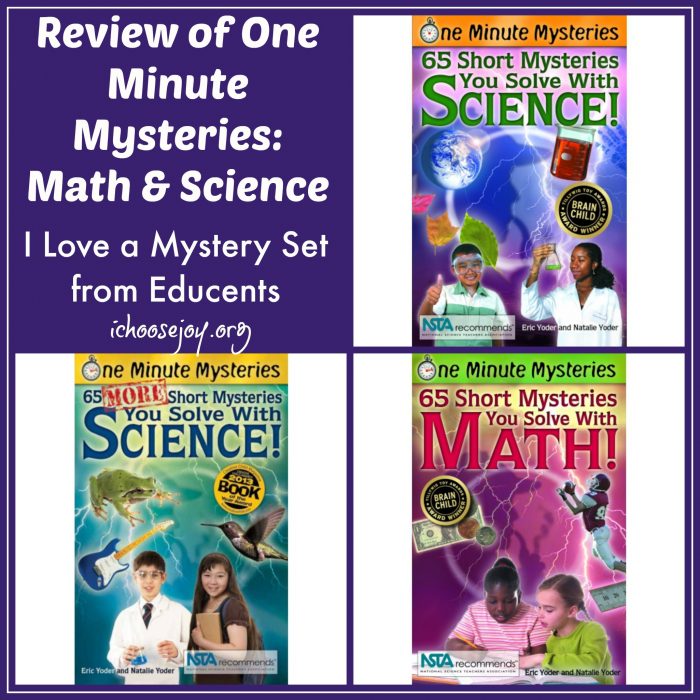 Review I Love a Mystery Set Math and Science One Minute Mysteries