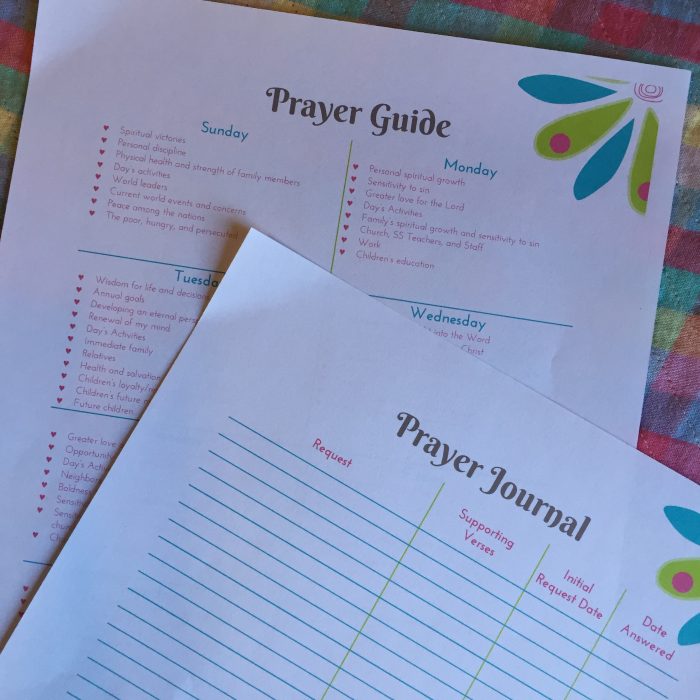Prayer Guide and Prayer Journal