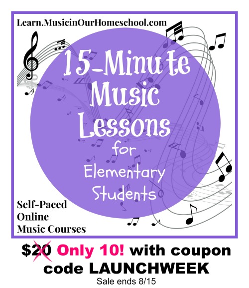 15-Minute Music Lessons Online Course for Elem Students sale