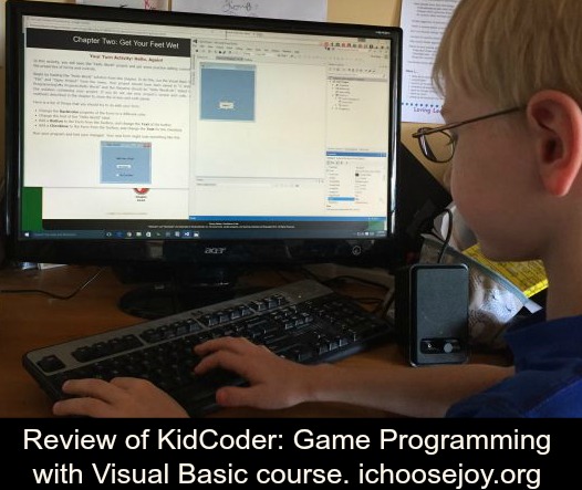 Review of KidCoder Game Programming with Visual Basic course