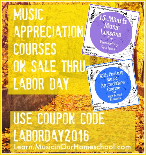 Music Appreciation Courses on Sale Thru Labor Day