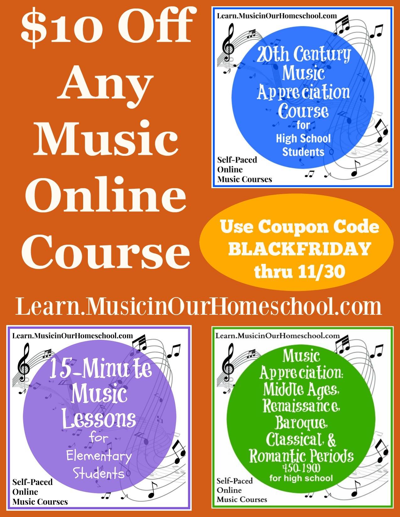 Online Music Course Black Friday Sale