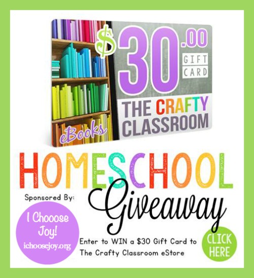 The Crafty Classroom $30 Gift Certificate giveaway (ends 11/14)