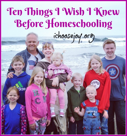 Ten Things I Wish I Knew Before Homeschooling