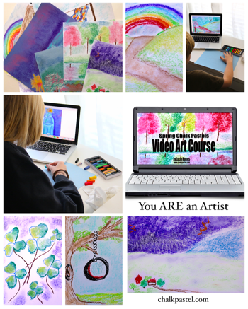 Spring Chalk Pastels Video Art Course