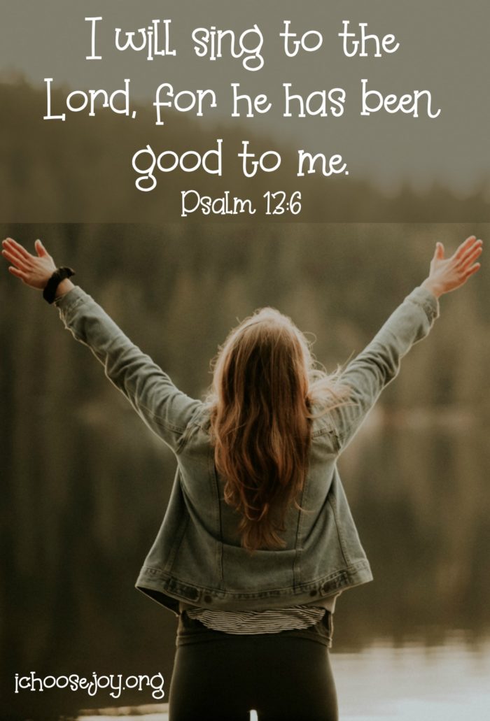 Praising God at Midnight: I will sing to the Lord, for he has been good to me.   Psalm 13:6