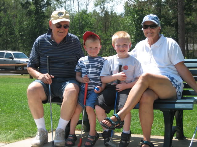 mini golf with grandparents