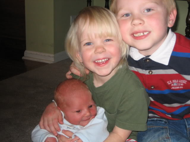 Siblings with new baby