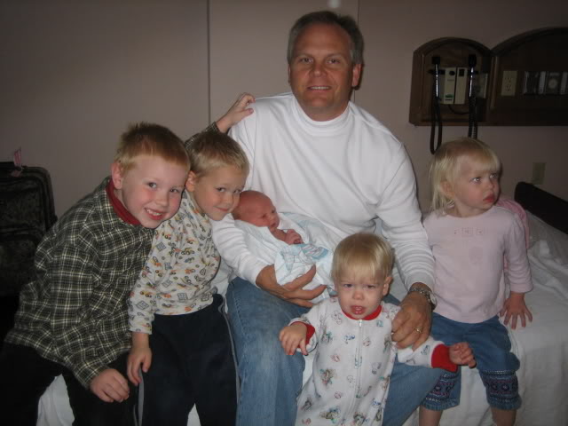 Dad and 5 kids