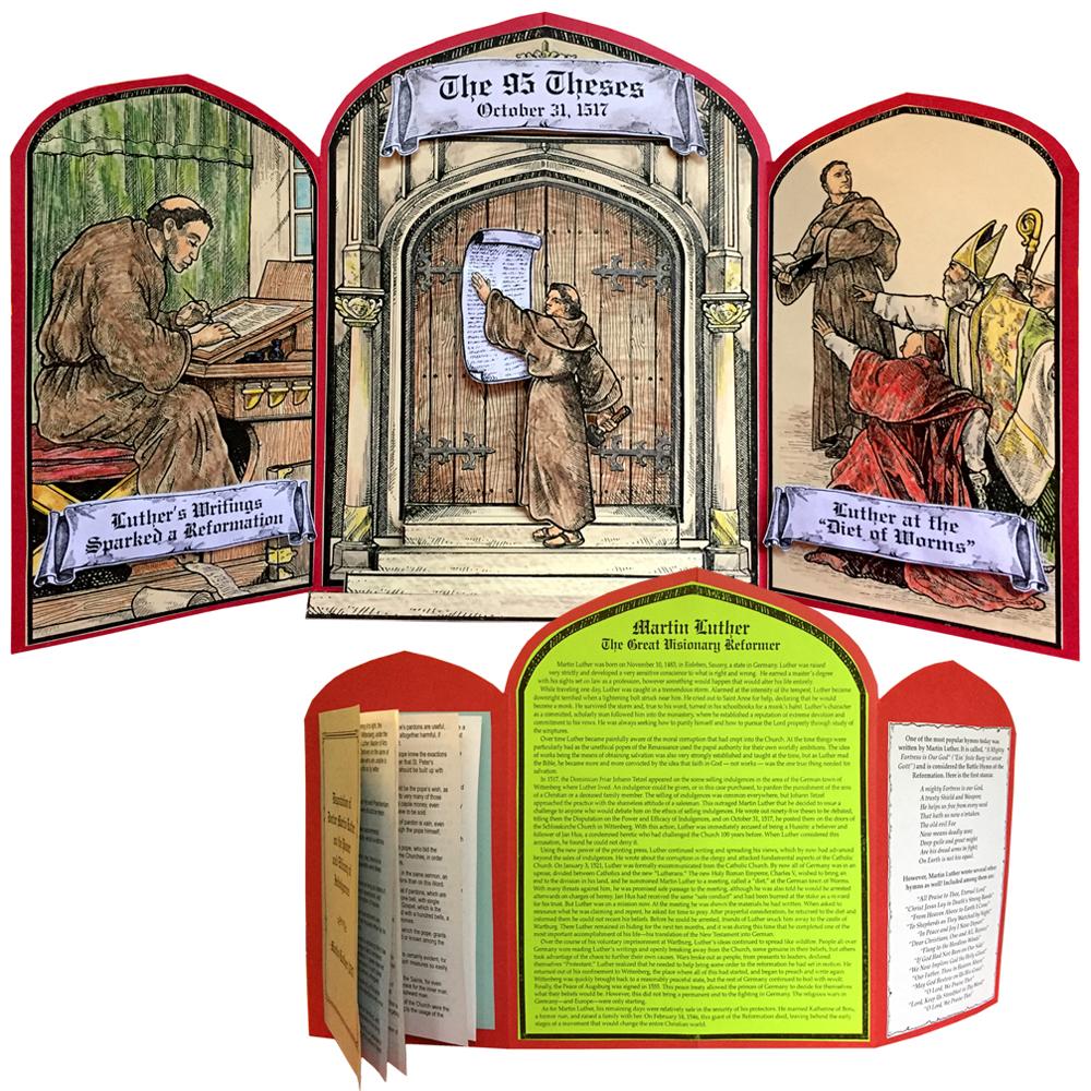 Fun project about Martin Luther and the 95 Theses from Homeschool in the Woods