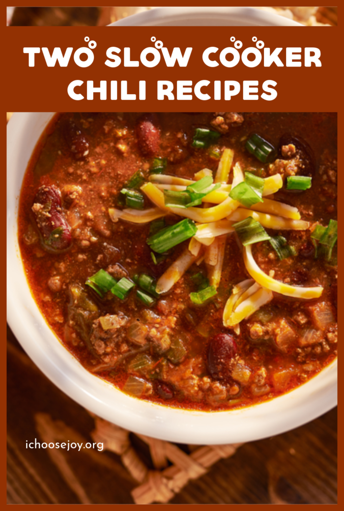 Two Slow Cooker Chili Recipes
