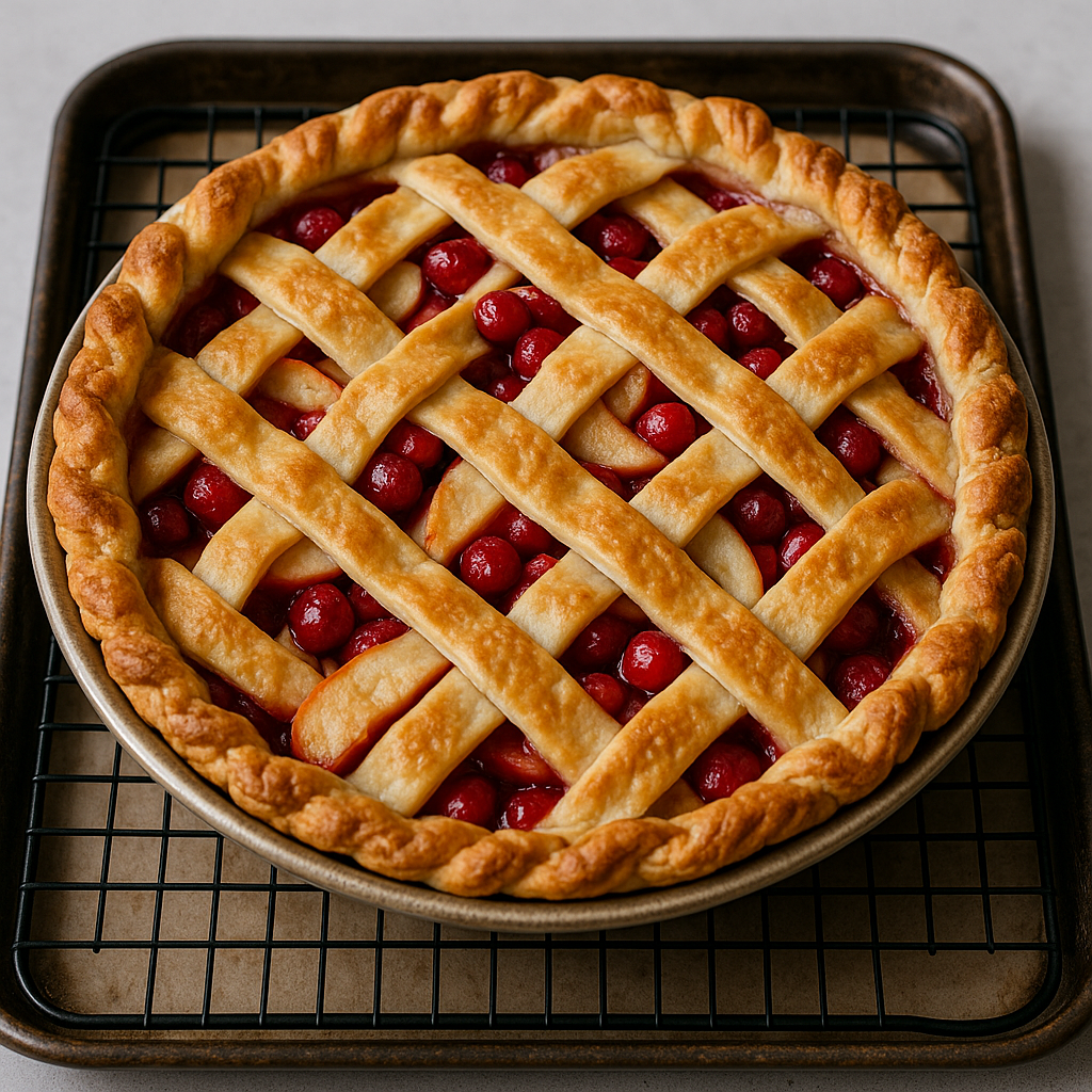 Cranberry apple pie