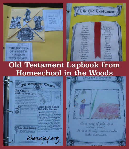 Old Testament Lapbook from Homeschool in the Woods. A fun way we supplemented our history studies in our homeschool with a lapbook, newspaper articles, and illustrating the Proverbs. 