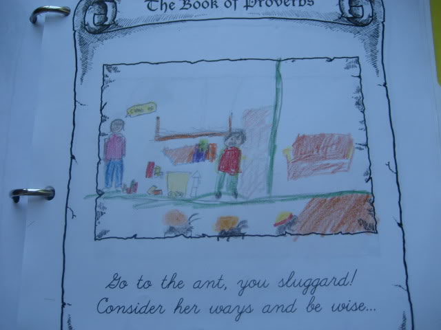 Illustrating the Proverbs from Homeschool in the Woods Old Testament Study ~ I Choose Joy!