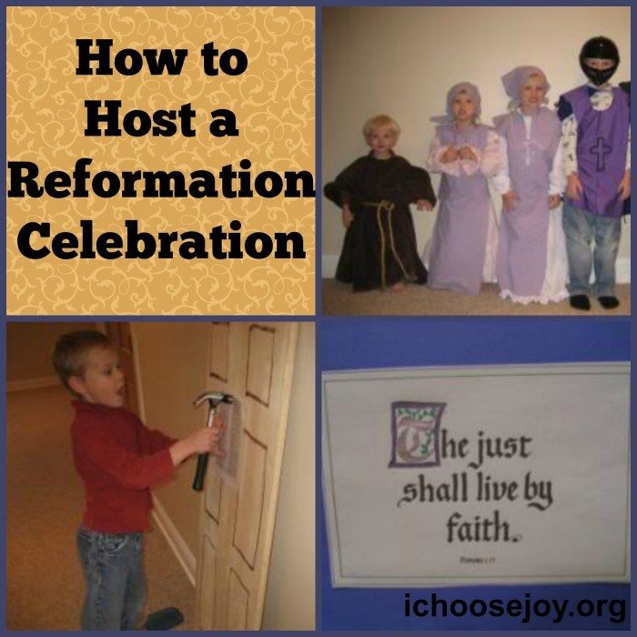 How to Host a Reformation Day Celebration: ideas for games, costumes, activities #ReformationDay #celebration #homeschooling 
