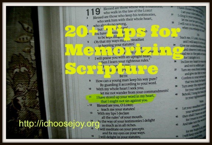 20+ Tips for Memorizing Scripture