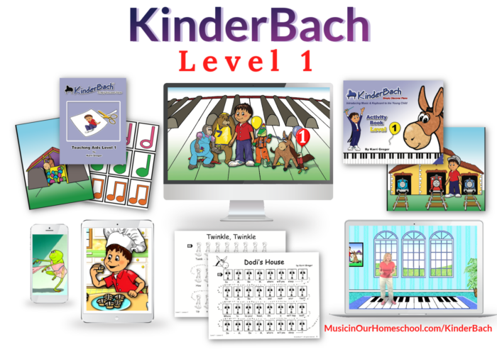 KinderBach Level 1 preschool piano online course