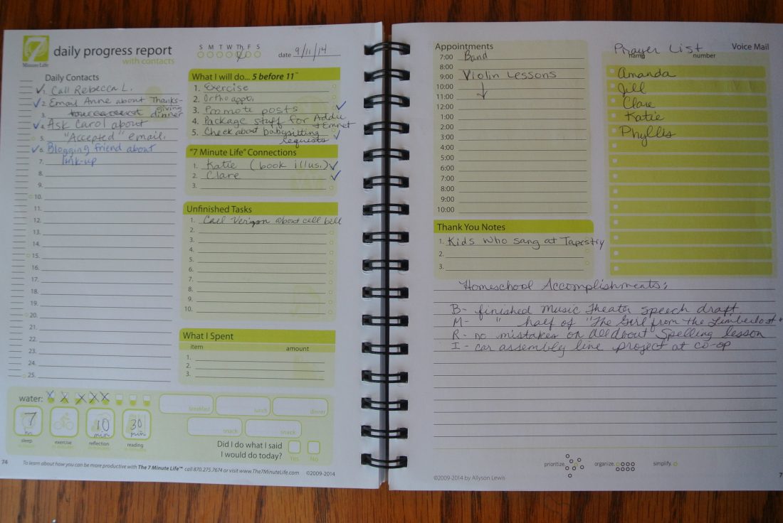 Review The 7 Minute Life Daily Planner