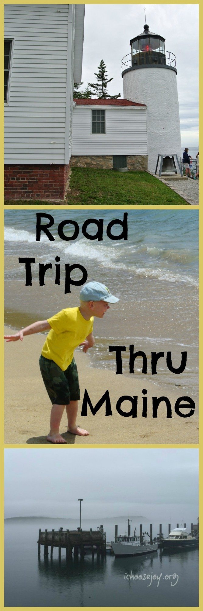 Road Trip Through Maine: Bar Harbor, Acadia National Park, lighthouses, lobsters. Read all about our fun family Maine vacation here! #maine #mainevacation #roadtrip #familyroadtrip #ichoosejoyblog