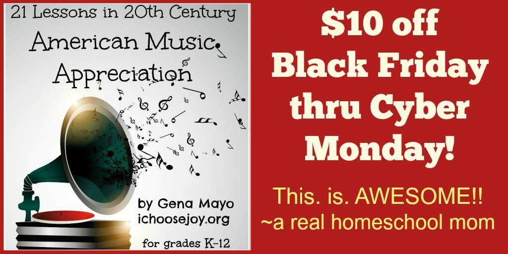 21 Lessons in 20th Century American Music Appreciation Black Friday/ Cyber Monday $10 off sale