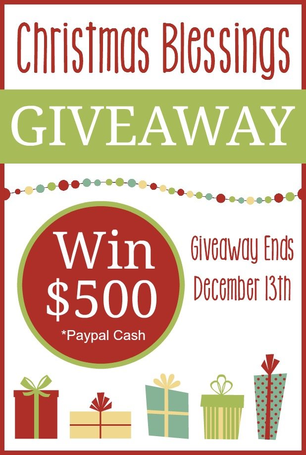 Christmas Blessings $500 Cash Giveaway!