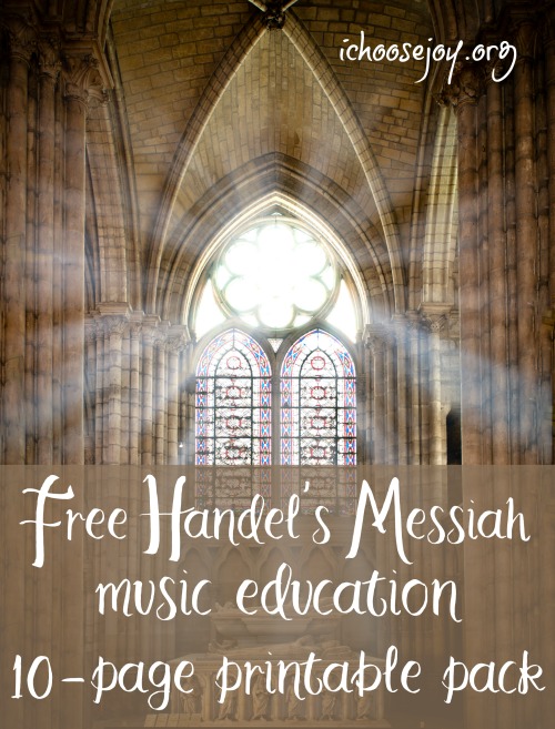 Free Handel's Messiah lesson plan for music education 10-page printable pack #musiceducation #elementarymusic #musiclessonsforkids #homeschoolmusic