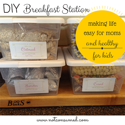 DIY Breakfast/Lunch Station: Day 4 of “6 Days of Resolutions”