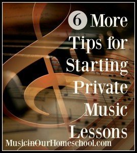 10 Tips for Starting Private Music Lessons