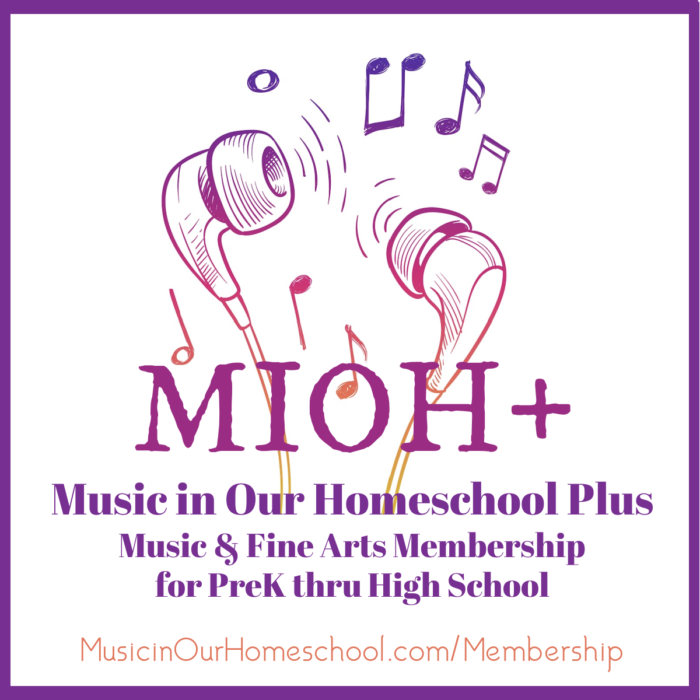 Music in Our Homeschool Plus is the membership for homeschoolers in preschool through high school!