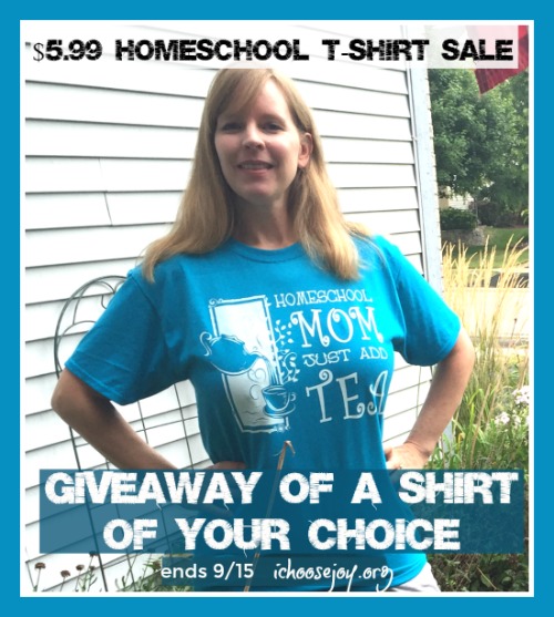 Homeschool T-Shirt Sale and Giveaway