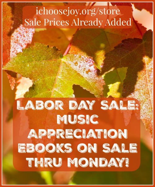 Music Appreciation Ebook Labor Day sale