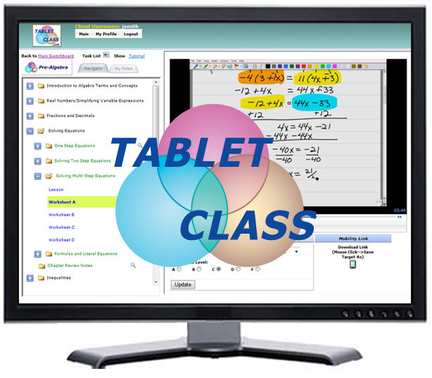TabletClass math course