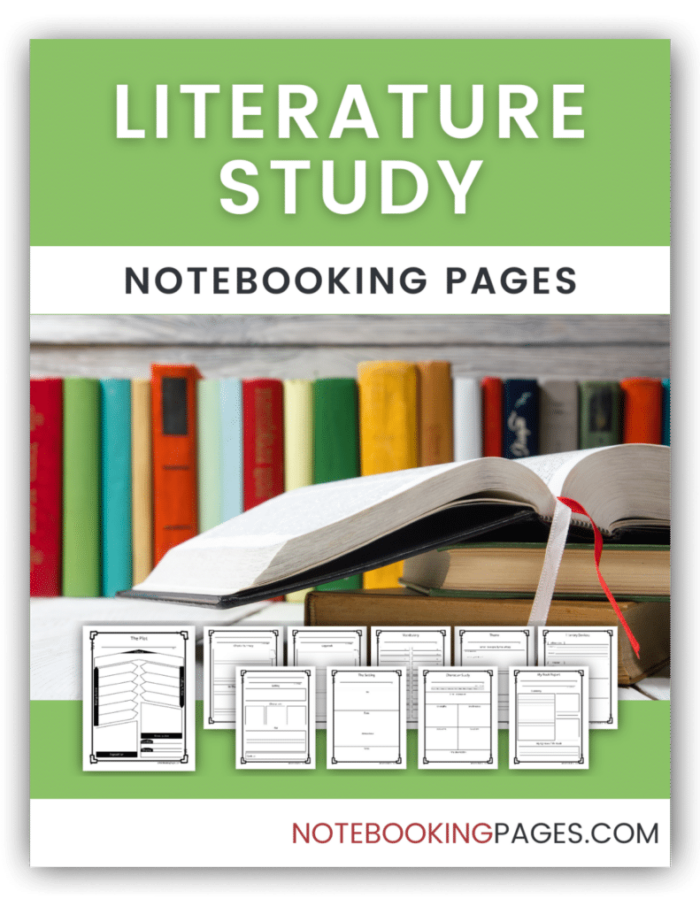 Literature Study and Book Report notebooking pages
