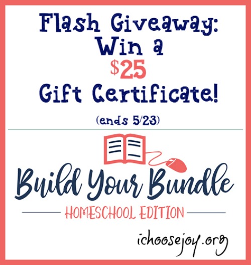 Flash Giveaway Win a $25 Build Your Bundle Gift Certificate
