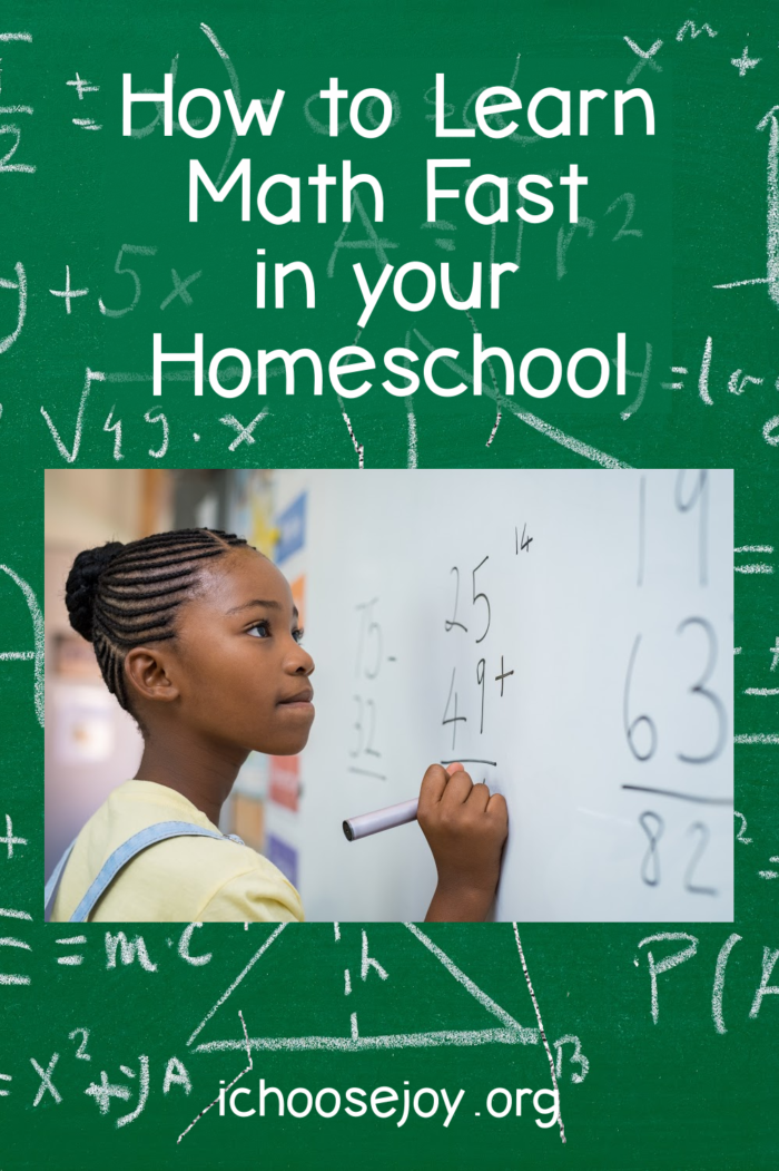 How to Learn Math Fast in your Homeschool. Includes a video review of the Learn Math Fast system, which is perfect for all ages.