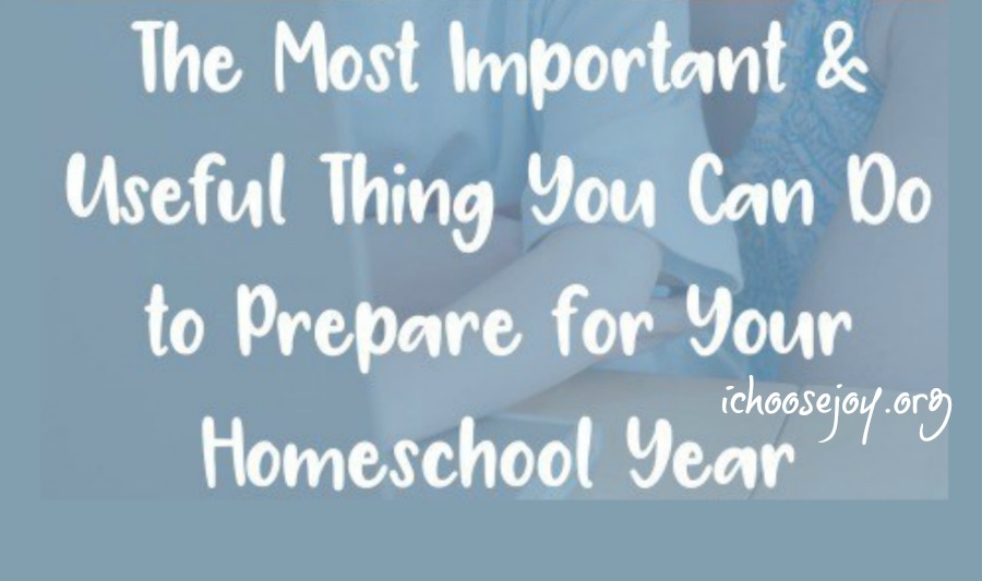 The Most Important & Useful Thing You Can Do to Prepare for Your Homeschool Year
