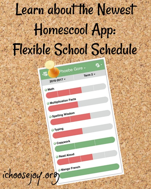 Learn about the newest homeschoo app Flexible School Schedule