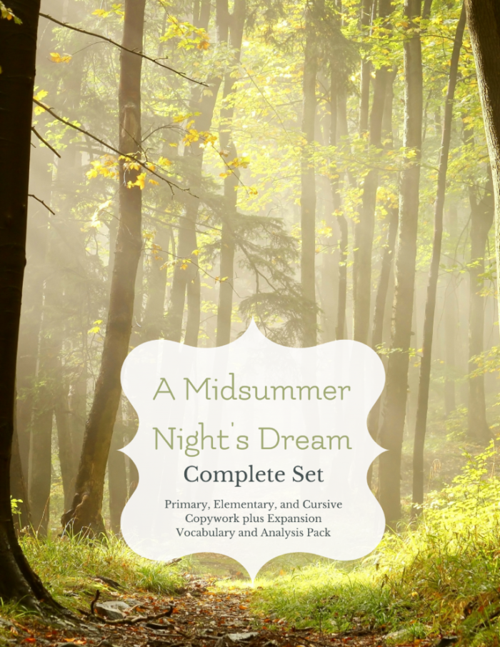 A-Midsummer-Nights-Dream-complete-set for learning about Shakespeare with your kids