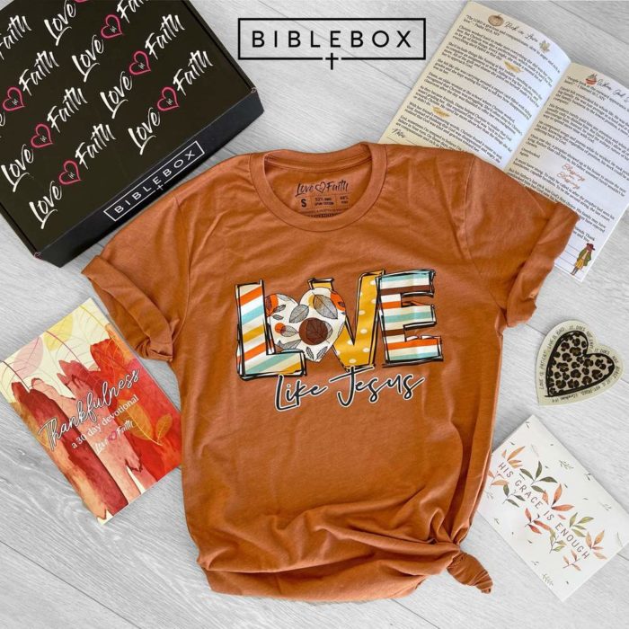 Bible Box T-shirt of the Month Club Monthly from Love in Faith