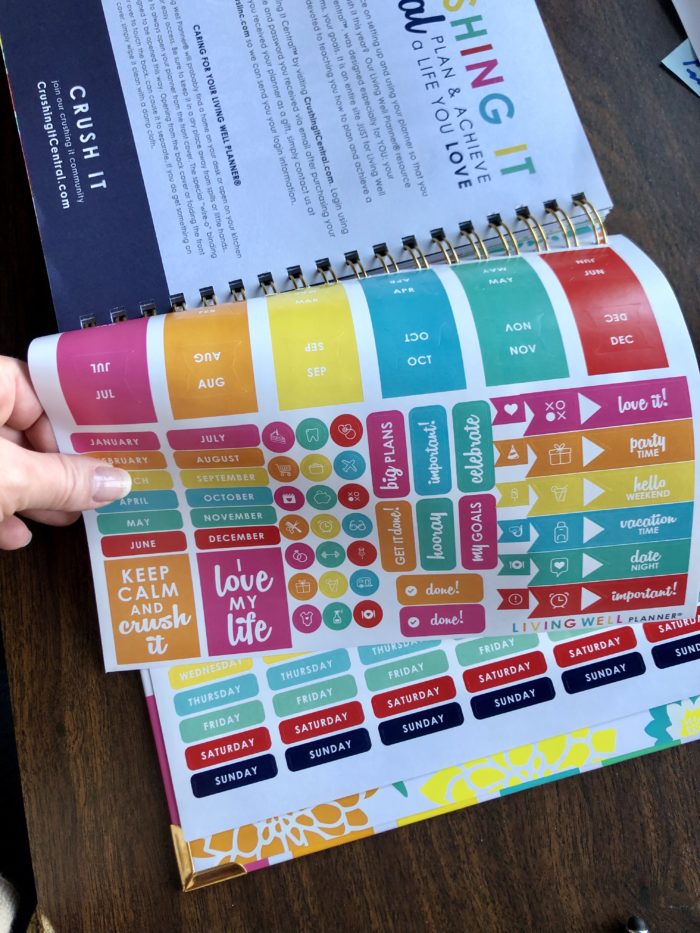 The Living Well Planner is the planner I'm using this year to crush my goals and do it scared in my home, my homeschool, and my business. #livingwellplanner #planner #plannergirl #ichoosejoyblog